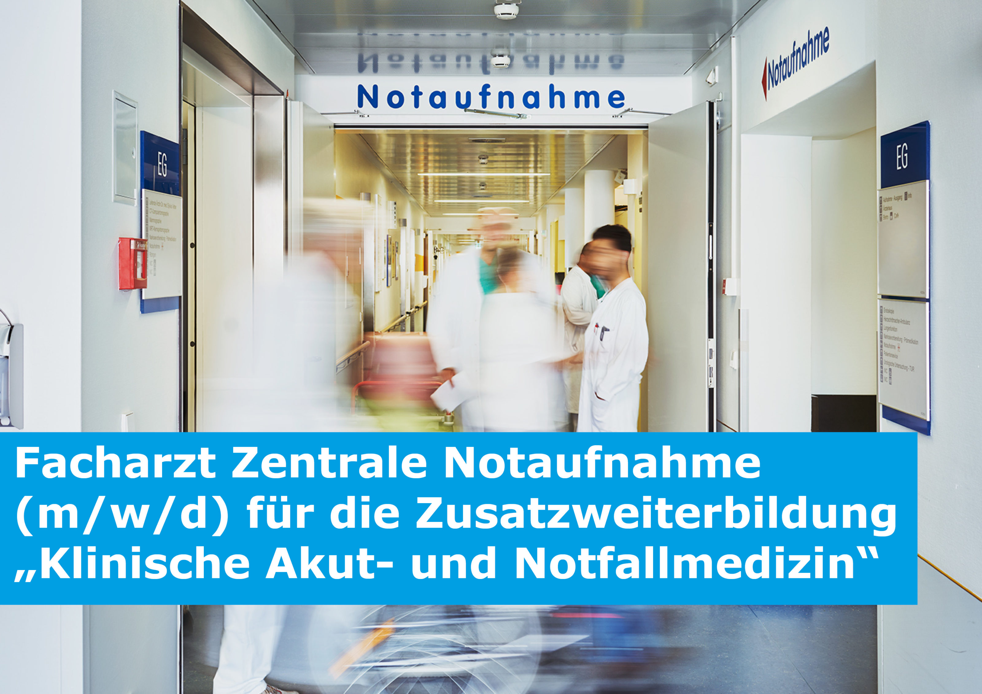 Facharzt Zentrale Notaufnahme für die Zusatzweiterbildung Klinische Akut und Notfallmedizin